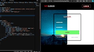 Create Login Form in HTML amp CSS loginform [upl. by Kristin]