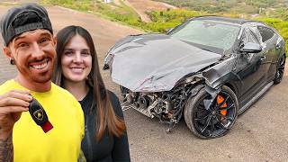 I REBUILT A WRECKED LAMBORGHINI URUS THEN GAVE IT TO MY GIRLFRIEND [upl. by Noet]