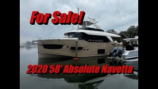 For Sale 2020 58 Absolute Navetta [upl. by Dnomzed559]