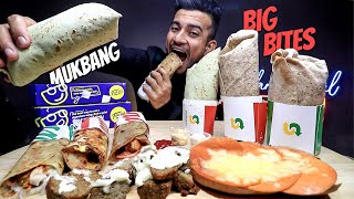 Subway vs Faasos Wraps  American Sausage Wrap Cheese Chicken Wrap Turkey Subway Wrap etc MUKBANG [upl. by Isdnil239]