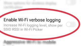 Enable Wi‑Fi verbose logging  Increase Wi‑Fi logging level show per SSID RSSI in Wi‑Fi Picker [upl. by Hirai788]