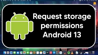 How to request storage permissions in android 13 or above 2023  Java [upl. by Renae729]