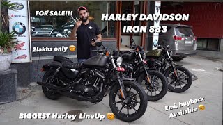 Biggest Harley Davidson Iron 883 Lineup  For Sale  Starting from 2lakhs only  ALL ABOUT BIKES [upl. by Anividul]