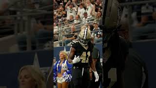 Alvin Kamaras 3rd TD vs Cowboys saints nfl shorts [upl. by Ylera]