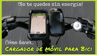 CÓMO HACER UN CARGADOR DE DISPOSITIVOS MÓVILES MÓVIL TABLET CÁMARA GPS PARA TU BICICLETA [upl. by Thatch]