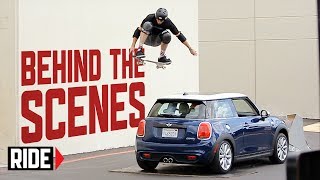 Tony Hawk Jumps Moving MINI Hardtop  Behind The Scenes [upl. by Yddor]