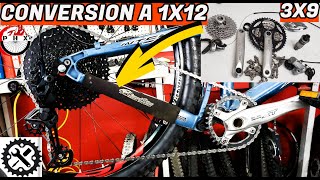 CONVERSION 3X89 A 1X12 11T50T SUNRACE Y SHIMANO SLX M7100CICLISMOBICICLETAS MTB [upl. by Townsend]