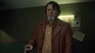 FARGO S02 The lawyers entrance to the police station  Nick Offerman as Karl Weathers [upl. by Abbotsun797]