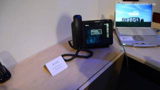 Panasonic KXUT670 SIP  FestnetzTelefon mit Android  CES 2012  androidnextde [upl. by Llenyt]