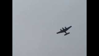 Beechcraft 55 Baron flying over my house [upl. by Amble42]