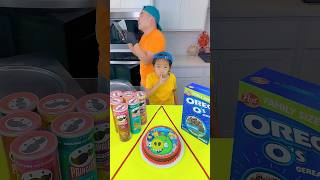 Angry bird cake vs chips ice cream challenge🍨 funny by Ethan Funny Family [upl. by Ainehs]