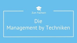 Management by Techniken Delegation Exception Objectives Systems [upl. by Clarinda199]