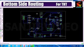 EAGLE  8 of 12  PCB LAYOUT  Auto Routing   How to design Circuit [upl. by Asital]