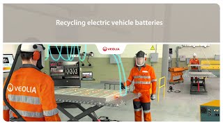 Recycling electric vehicle batteries  Veolia [upl. by Eisdnyl]