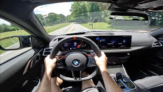 2025 BMW M4 Competition POV Drive Impressions and ASMR [upl. by Xonel425]