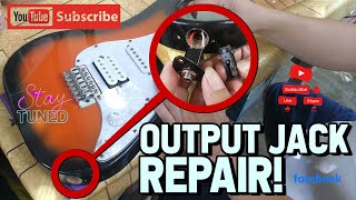 HOW TO FIX THE ELECTRIC GUITAR AUDIO JACK OUTPUT [upl. by Oirtemed250]