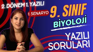 SENARYO 1  9 SINIF BİYOLOJİ 2 DÖNEM 1 YAZILIYA HAZIRLIK  PDF 2023  2024 [upl. by Rhona224]