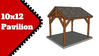 10x12 Pavilion Plans [upl. by Aleydis30]