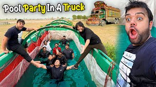 Pool Party In A Truck 🥳  Truck Ke Andar Swimming Pool Bana Diya 🚚 🌊  Crazy Amount Of Fun 😍 [upl. by Maridel106]