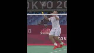 Viktor Axelsen vs Chen chong🏸🏸🏸🔥🔥🔥 badminton youtubeshorts short tokyo 2020 gold medal match [upl. by Aleece]