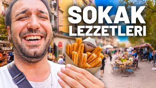 İSPANYAda MUAZZAM Sokak Yemekleri Churros  Barcelona [upl. by Thgiled]