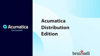 Acumatica Distribution Edition  Product Tour [upl. by Eanyl]