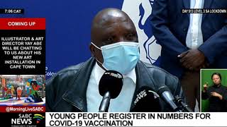 Over half a million young people register to vaccinate against COVID19 in South Africa [upl. by Reggis]