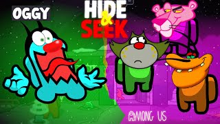 Oggy Trolling Everybody IN Funny HIDE AND SEEK With NOOB Friends in Among us😂😂😂 [upl. by Gally]