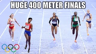 Womens 400 Meter Finals Were INCREDIBLE  NEW OLYMPIC RECORD  2024 Paris Olympics [upl. by Oremar]