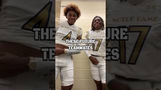 Winning runs in the family at ND 🍀 shorts football nfl collegefootball highlights notredame [upl. by Nuavahs]