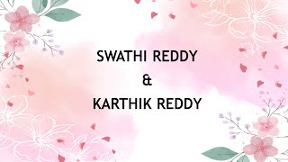 Swathi Reddy amp Karthik Reddy Wedding Live Starts on April 3rd 9 am IST [upl. by Lura]