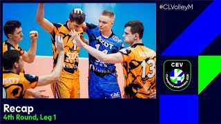 CLVolleyM  Recap  4th Round Leg 1 [upl. by Rubie]