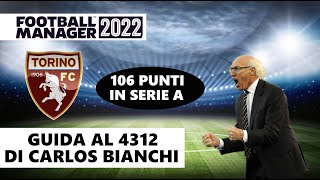 GUIDA AL 4312 DI CARLOS BIANCHI 106 PUNTI  4312 TACTIC FM22  Football Manager 2022 TATTICA BOCA [upl. by Neeluqcaj]