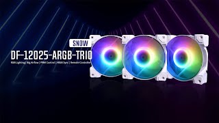 Introducing DF12025ARGBTRIO SNOW Fans [upl. by Karwan]