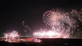 New Years Eve 360⁰ Fireworks Finale 2023 at Six Flags Fiesta Texas in San Antonio [upl. by Kerby]