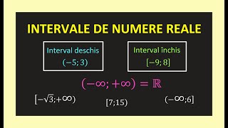 INTERVALE DE NUMERE REALE MATEMATICA CLASA 8 AXA INFINIT MARGINIT NEMARGINIT INCHIS DESCHIS EN 2025 [upl. by Conan]