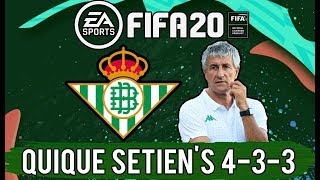 Recreate Quique Setiens 433 Real Betis Tactics in FIFA 20  The Next Barcelona System [upl. by Iolande18]