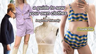 how to ACTUALLY start sewing your own clothes in 2022 beginner step by step guide [upl. by Shulem]