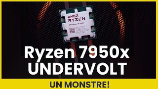 Ce PROCESSEUR est monstrueux  UNDERVOLT AMD 7950x  21KHS sur RandomX pour 110w  imbattable [upl. by Alemak577]