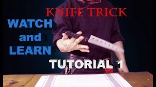 KNIFE TRICKS TUTORIAL 1 TEPPANYAKI TRICKS REVEALED AND TUTORIALS [upl. by Ainegul]