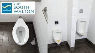 South Walton Public Beach  Men’s Restroom Tour  Scenic Gulf Dr  Miramar Beach Florida [upl. by Htir]