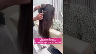 Keratin Glue Hair Extensions  Natural Human Hair  Permanent Hair Extensions  Revamp International [upl. by Acirfa]