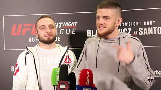 Ismail Naurdiev talks win over Michel Prazeres at UFC Fight Night Prague [upl. by Nyraf]