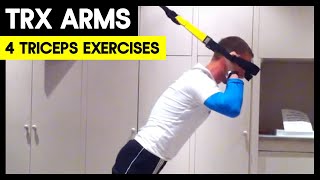 4 TRX Triceps Exercises [upl. by Aniroc553]