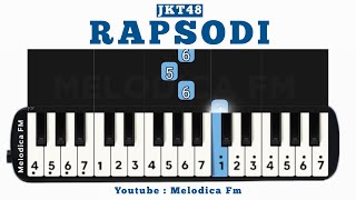 Not Pianika Rapsodi  JKT48  Easy Pianika Tutorial [upl. by Yolanthe]