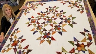 Fast  Fun  AND EASY Nine Sisters Quilt Tutorial [upl. by Ahseekat]