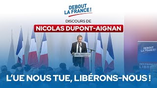 Discours de Nicolas DupontAignan au Conseil national de Debout la France [upl. by Neelyk299]