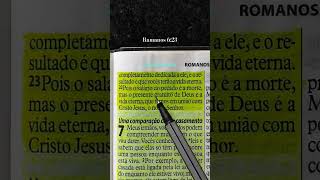 Romanos 623 Deus biblia jesus palavradedeus bibliasagrada Cristo shortsvideo shorts [upl. by Roosevelt]