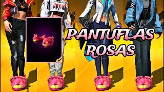 LAS MEJORES COMBINACIONES CON LAS PANTUFLAS ROSAS 💕 FREE FIRE 2023  SOYMIKIDM 🏴‍☠️ [upl. by Dibbell82]