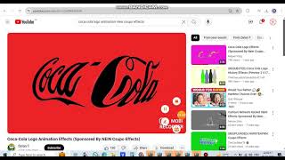 Coca Cola Logo Animation Effects Sponsored by NEIN Csupo Effects [upl. by Einatirb]